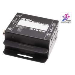 ATEN VE1821 Kit Extensor HDMI | 4K sobre Cat 6 | 4096x2160 @ 30 Hz | Hasta 40 metros Cat 6 | Tecnología PoC | EDID Switch y Copia | Control IR Remoto | Audio Lossless 7.1CH | Metal | Plug and Play
