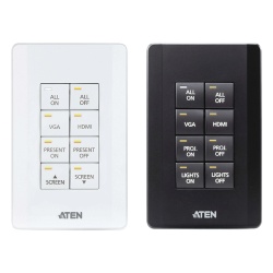 ATEN VK108US Sistema de control ATEN | Teclado de 8 botones (EE. UU. 1GANG) | BLANCO |