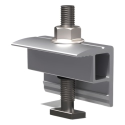 BASEL N00014 Abrazadera Final / End Clamp / Compatible con Modulos 30-40 mm / Para Sistemas N Rail y S Rail BASEL / Fijacion de Paneles Solares