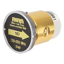 BIRD TECHNOLOGIES 5D Elemento de 5 Watt en Linea 7/8" para Wattmetro BIRD 43 en Rango de Frecuencia de 200 a 500 MHz.