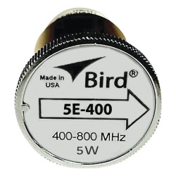 BIRD TECHNOLOGIES 5E-400 Elemento de 5 Watt en Linea 7/8" para Wattmetro BIRD 43 en Rango de Frecuencia de 400 a 800 MHz.