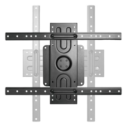 BRATECK LP69-46F Soporte de Pared Rotativo para Pantallas o Monitores | Compatibilidad VESA 200x200 ? 600x400 | De 37 a 80 Pulgadas | Capacidad Maxima de Carga 50 kg | Rotacion 360° Horizontal y Vert
