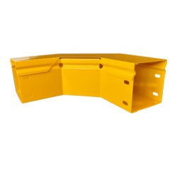 CHAROFIL CHFBC904X4R8EPK CHFIBER Curva Horizontal de 90Â° de Aluminio para Fibra Optica 4" de Peralte 4" de Ancho y Radio de 8" con Pintura Epoxica Amarilla Incluye Tapa un Par de Coples y Tornilleria