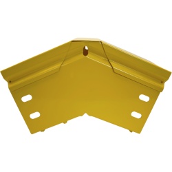 CHAROFIL CHFBVE454X4R8EPK CHFIBER Curva Vertical Exterior de 45° de Aluminio para Fibra Optica 4" de Peralte 4" de Ancho y Radio de 8" con Pintura Epoxica Amarilla Incluye Tapa un Par de Coples y Tor - Img 2