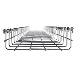 CHAROFIL MG-50-433EZ Charola Tipo Malla 66/200 mm Acabado Electro Zinc Hasta 210 Cables Cat6 Tramo de 3 Metros