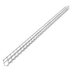 CHAROFIL MG-50-437EZ Charola Tipo Malla 66/500 mm Acabado Electro Zinc Hasta 525 Cables Cat6 Tramo de 3 Metros - Img 2