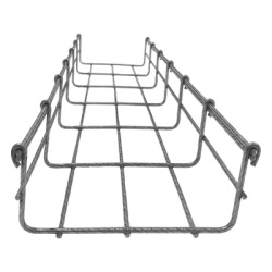 CHAROFIL MG-50-932BM Charola Bimetalica Tipo Malla 66/150 mm Ideal Para Utilizarse al Exterior o Zonas Humedas Hasta 158 Cables Cat6 Tramo de 3 Metros