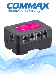 COMMAX cmx105003 COMMAX CMD404CFU - Distribuidor de piso para conexion de hasta 4 monitores Commax para solucion de apartamentos con el frente de calle clave cmx104052 requiere fuente RF2A a 24VDC/