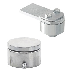 COMUNELLO 1080-0415-001 85M + 87M / Kit de Bivelo y Tejuelo Medianos Para Puertas de Hasta 450 Kg