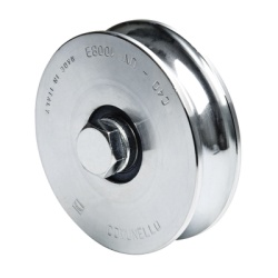 COMUNELLO 1150-5060-001 Rueda de 14 cm SIN Soporte / Soporta hasta 550 kg / Canal Tipo "U"