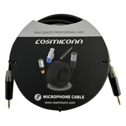 COSMICONN CMC220AS-TP-TP-2-BG1 Cable 3.5mm a 3.5mm conectores color negro MTP3C-BG length 2m