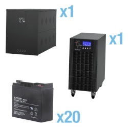 CYBERPOWER HSTP3T15K100P-5MIN-STARTUP UPS Trifasico de 15 kVA/15 kW Topologia Online Doble Conversion Voltaje de 208/220 Vca de L-L Respaldo de 5 Minutos al 100% de Carga Incluye Modulo y Banco de Bat
