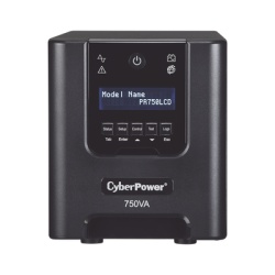 CYBERPOWER PR750LCD UPS de 750 VA/525 W Topologia Linea Interactiva Entrada 120 Vca NEMA 5-15P Onda Senoidal Pura Tipo Torre Con 6 Tomas NEMA 5-15R