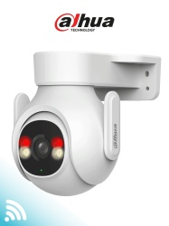 DAHUA DHT0060099 DAHUA DH-P5B-PV- Camara IP PT WiFi de 5 Megapixeles con audio bidireccional (microfono y altavoz) sirena de 110dB WiFi 6 deteccion de personas y vehiculos IP65 y ranura MicroSD.