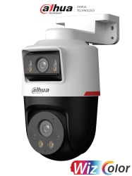 DAHUA DHT0060131 DAHUA DH-IPC-PTS2249B-E2-S-PV-PRO Camara IP PT dual de 2MP2MP Lente 3.6/WizColor/SMD Plus/Proteccion perimetral/Hasta 30m/Iluminador dual inteligente/Audio bidireccional/Disuasion act