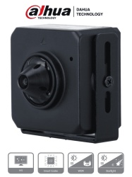 DAHUA DHT0110009 DAHUA IPC-HUM4231S-L4 - Camara IP Pinhole de 2 Megapixeles/ Lente de 2.8mm/ 96 Grados de Apertura/ Microfono Integrado/ H.265/ 1 E&S de Audio/ WDR Real de 120 dB/ Videoanaliticos con