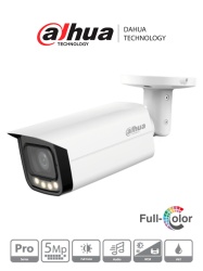 DAHUA DHT0290056 Dahua HAC-HFW2509TU-A-LED - Camara Bullet Full Color de 5 Megapixeles/ Lente de 2.8mm/ 111 Grados de Apertura/ 60 Metros de Iluminacion/ Microfono integrado/ WDR real 120dB/ 3D NR/ S