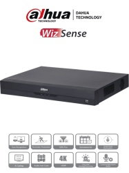 DAHUA DHT0370035 DAHUA XVR5216AN-4KL-I3 - DVR de 16 Canales 4k/ WizSense/ IA/ H.265/ 2 Bahias de Disco Duro/ 16 Canales 16 IP (Hasta 32 IP)/ 2 Canales de Reconocimiento Facial/ SMD Plus/ Codificacion