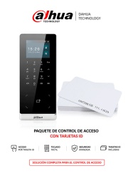 DAHUA DHT1100001 DAHUA ASI2201HDWIDEM - Paquete de Control de Acceso Wifi con 50 Tarjetas ID 125 Khz GRATIS
