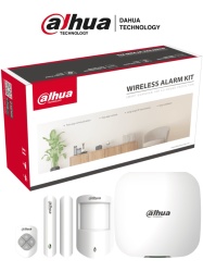 DAHUA DHT2480004 DAHUA DHI-ART-ARC3000H-03-FW2 - Kit de alarma inalambrico Conexion: Wifi ethernet y 4G Incluye: HUB 1.0 sensor de movimiento PIR contacto magnetico y control remoto App DMSS Fr