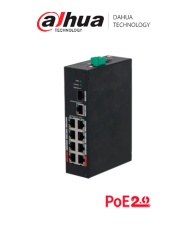 DAHUA DRD6100004 DAHUA PFS3110-8ET-96 - Switch PoE de 10 Puertos/ 8 Puertos PoE/ 1 Puerto SFP de 1000 Mbps/ 1 Puerto Puerto RJ45 10/100/1000/ 96 Watts Totales/ Soporta PoE Watchdog/ Switching 7.6 Gbp