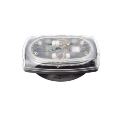 ECCO 5540CAC-VM Mini torreta de 48 LED 10" Ambar/Claro Lente Transparente Iman y Encendedor de Vehiculo - Img 2
