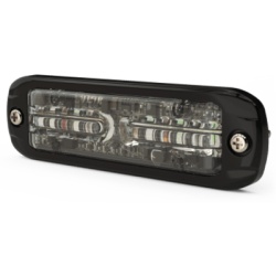 ECCO CD3802RW-NL-C3C Luz de Advertencia LED / Doble Color Rojo/Blanco / 12 LEDs / 12-24 V / 69 Patrones / Montaje en Superficie / Perfil Ultra Delgado