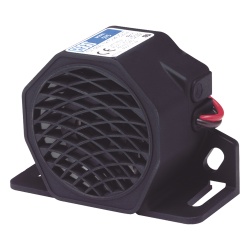 ECCO X-575 Alarma de Reversa Vehicular / 107 dBA / 12-24 VDC / Sensor de Ruido Ambiental / Nylon Reforzado con Fibra de Vidrio / -40 °F a 185 °F (-40 °C a 85 °C)