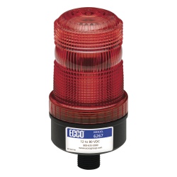 ECCO X6267-R Mini baliza de LED color rojo montaje permanente SAE Clase III