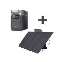 ECOFLOW DLT2MAX-KIT Kit de Estacion de Energia Portatil 2048Wh + Panel Solar Flexible 400W