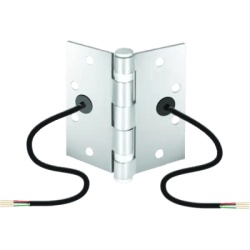 ENFORCER SECOLARM SD-H412 Bisagra de Transferencia Electrica SD-H412 / 12-24 VAC/VDC / 4 Hilos 28AWG / Acero Resistente a Vandalismo / Transferencia de Energia y Datos / Reemplazo de Bisagra Estandar