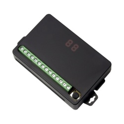 ENFORCER SECOLARM SK-910RD4 Receptor RF de 4 Canales / Alcance Hasta 80 Metros / Pulso Temporizado 0.5-99 Segundos o 1-99 Minutos