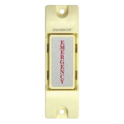 ENFORCER SECOLARM SS-075CQ Boton de Emergencia / Boton de Panico / Ideal como boton de panico / Montaje de Superficie / Relevador NC/NO Momentaneo / Uso con Sirenas y Estrobos / Ideal para Control de