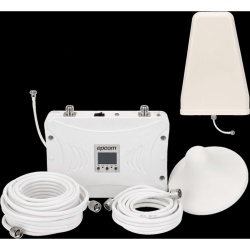 EPCOM EP20-TB-4GV2 Amplificador de Señal Celular / Tribanda 2G/3G/4G LTE / Ganancia 70 dB / Cobertura hasta 900 m² (9,687.5 ft²) con 3 Antenas / Display LCD / Multioperador