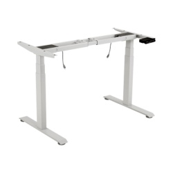 EPCOM INDUSTRIAL EM33-2A3-WH Base de Escritorio Motorizado Profesional / Altura Ajustable 60-125cm / Estructura Estable / Funcionamiento Suave / 3 Preset de Posiciones / Color Blanco / Soporta hasta 1