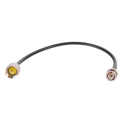 EPCOM INDUSTRIAL SBNC-58U-UHF-30 Jumper de 30 cm fabricado con cable RG-58U-SYS conector "BNC" y "UHF" en el otro extremo