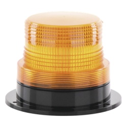 EPCOM INDUSTRIAL SIGNALING X127A Burbuja Brillante de Larga Vida Util con 8 LEDs Color Ambar Domo Ambar 110 Vca