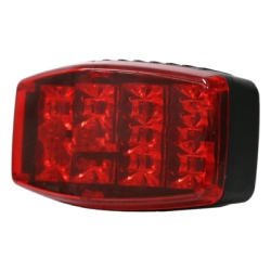 EPCOM INDUSTRIAL SIGNALING XLT2115R Luz Frontal Ultra Brillante para motocicleta color rojo