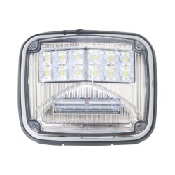 EPCOM INDUSTRIAL SIGNALING XLTE1755W Luz de advertencia de 8 X 6" Color Claro Con Luz de Trabajo Clara Ideal para Ambulancias