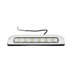 EPCOM INDUSTRIAL SIGNALING XLTE2205W Luz de Escena 6 LED IP67 con bisel color blanco Ideal para Ambulancias y Vehiculos de trabajo