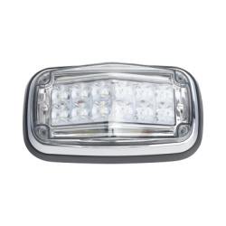 EPCOM INDUSTRIAL SIGNALING XT1885RW Luz de advertencia 8 X 4" Color Rojo / Claro IP67 SAE Ideal para Ambulancias