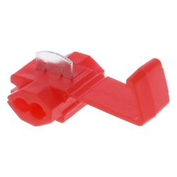 EPCOM POWERLINE AECW-1-25 Terminal tipo almeja / 22-18 AWG / Rojo / 25 piezas / 9.9 x 10.2 x 31.1 mm