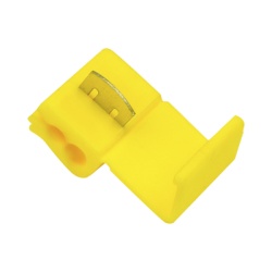 EPCOM POWERLINE AECW-5-5 Conector rapido / 12 - 10 AWG / Amarillo / Empalme seguro y rapido sin pelar cables / Paquete de 25 piezas.