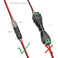 EPCOM POWERLINE CON-10-19 Conectores enchufables / 2 pines / 22-18 AWG / 0.35-0.75 mm² / 25 piezas / -20°C a +80°C - Img 3