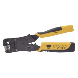EPCOM POWERLINE EP376C Pinza Pelacables/ Probador UTP-STP/ Cat 3-5-6/ RJ45-RJ11-RJ22/ 0.38 x 0.95 pies