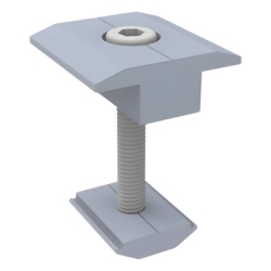 EPCOM POWERLINE EPLMCN235L50 Sujetador Intermedio / 35 mm / Riel 5 y 8 mm / Aluminio Anodizado / Montaje Paneles Solares