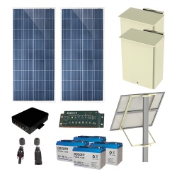 EPCOM POWERLINE PL-4POE-25 Kit Solar de 25 W con 4 Puertos PoE 802.3af/at