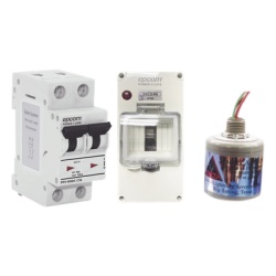 EPCOM POWERLINE PL20ACD Kit de Centro de Carga DC / Supresor de Descargas Atmosféricas / 800 Vcc / 20 A / 2 Polos / Tiempo de Respuesta 5 ns / Sistemas Fotovoltaicos