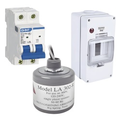 EPCOM POWERLINE PL40ACA Kit de Centro de Carga CA / 400 Vca / 40 A / 2 Polos / Supresor de Picos / 1312 pies