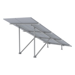 EPCOM POWERLINE VEKTOR5R2X2 Montaje para Panel Solar / Riel 5 de 2.7m (8.9 ft) / 2x2 Módulos / Espesor 30-35mm / Viento 151 km/h (94 mph) / Inclinación 25°